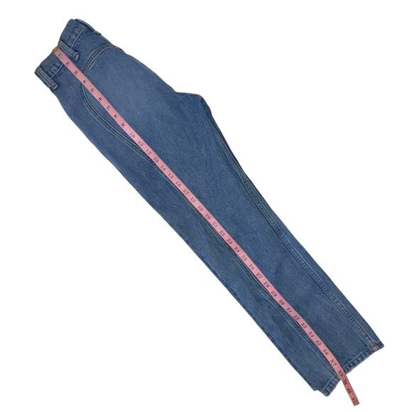 Agolde Blue Sydney Demin Saddle Straight Leg Button Fly Jeans Size 26 - Picture 12 of 15